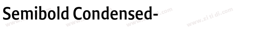 Semibold Condensed字体转换 Semibold Condensed字体转换